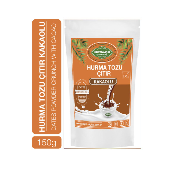 Hurma Aşkı Hurma Tozu Çıtır Kakaolu 150 gr ürün görseli 1