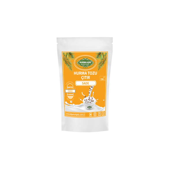Hurma Aşkı Hurma Tozu Çıtır Sade 150 gr - Resim 2