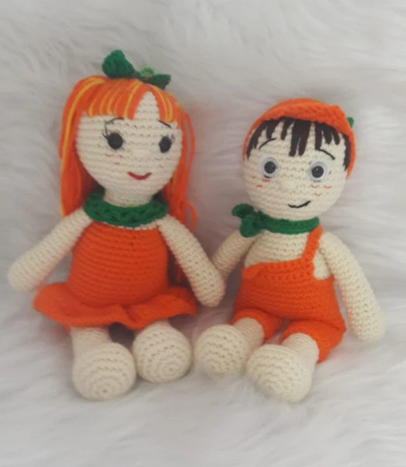 Şeker Porti Kardeşler Takımı Amigurumi Organik Oyuncak ürün görseli 1