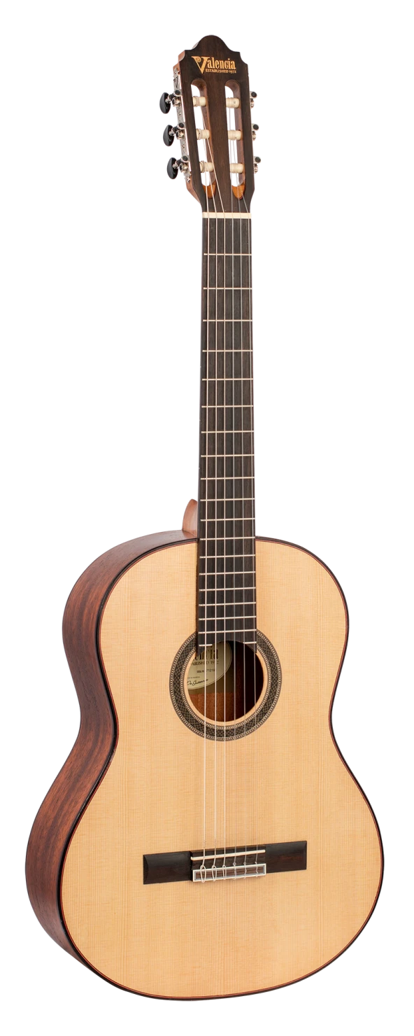 VALENCIA VC704 KLASİK GİTAR, SCALE 4/4, NATUREL MAT, KAPAK SITKA ürün görseli 1