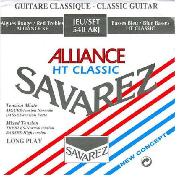 Savarez 540ARJ Alliance Yüksek Tansiyon Klasik Gitar Teli ürün görseli 1