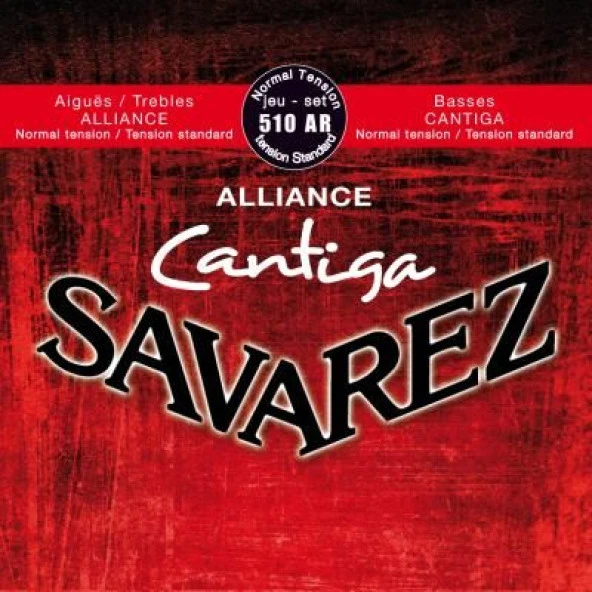 Savarez 510AR Alliance Cantiga Red Standart Tansiyon Klasik Gitar Teli ürün görseli 1