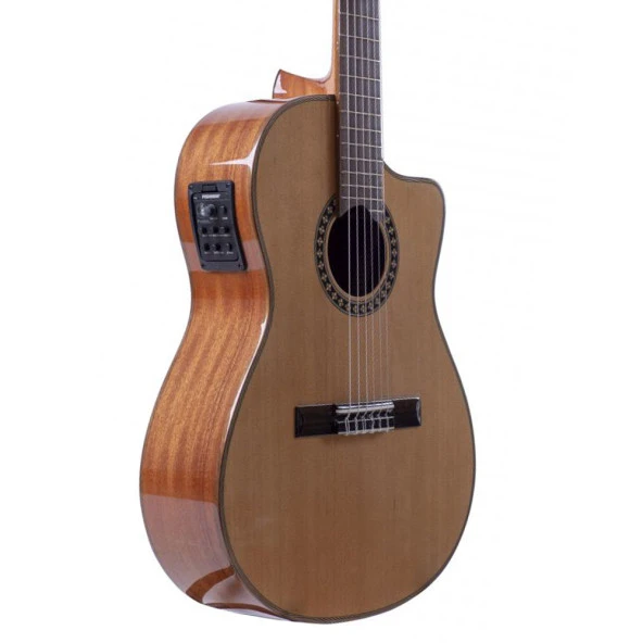 Martinez MP-1 PRE CE Cutaway Elektro Klasik Gitar - Resim 3