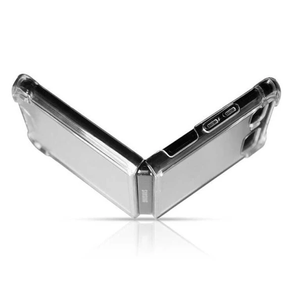 Samsung Galaxy Z Flip 3 Kılıf Zore Kenar Korumalı Nitro Anti Shock Silikon ürün görseli 1