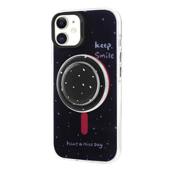Apple iPhone 11 Kılıf Magsafe Şarj Özellikli Tak-Çıkar Pop Soketli Zore Tiktok Kapak ürün görseli 1