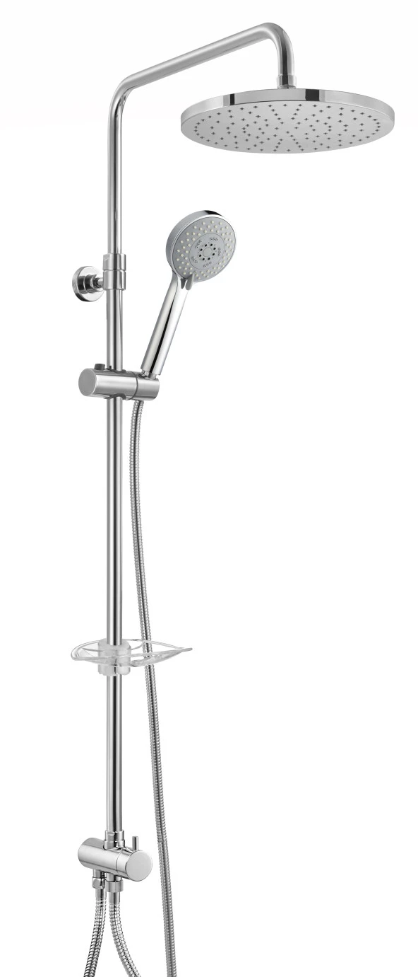 ECA Myra Plus Teleskobik Kolonlu Banyo Tepe Duş Seti Yuvarlak Takım 102158041 ürün görseli 1