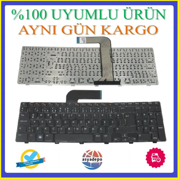 Dell Inspiron N5110-5232 Klavye Siyah TR ürün görseli 1