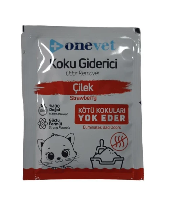 Onevet Kedi Kum Kokusu Giderici Çilek Kokulu 25 gr ürün görseli 1