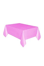 Masa Örtüsü Plastik 120*180cm Düz Pembe ürün görseli 1
