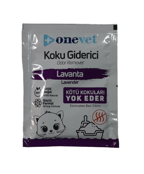 Onevet Kedi Kum Kokusu Giderici Lavanta Kokulu 25 gr ürün görseli 1