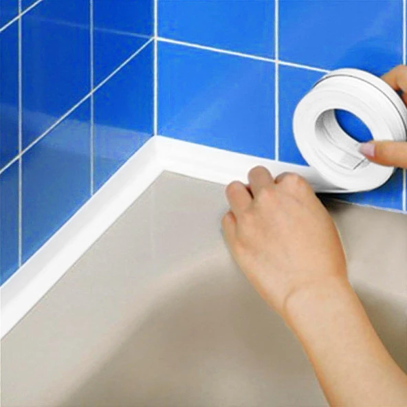 Banyo Duşakabin Küvet Mutfak Lavabo Tezgah Sızdırmaz Su Geçirmez Kenar Bandı 38mmx3.2metre ürün görseli 1