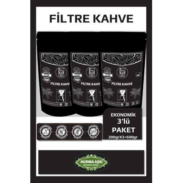 Bilgetürk Filtre Kahve 3X200 Gr ürün görseli 1