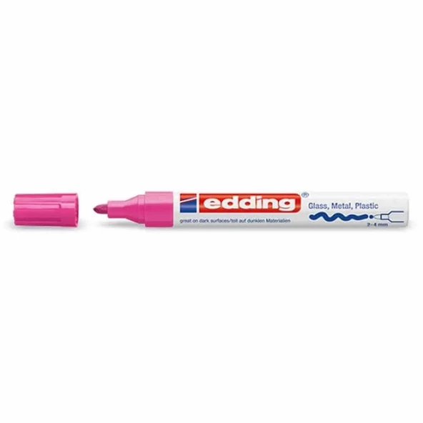 Edding 750 Tam Örtücü Boya Markörü Pembe ürün görseli 1
