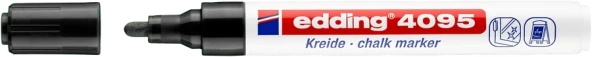 Edding 4095 Likit Tebeşir Kalemi Siyah ürün görseli 1