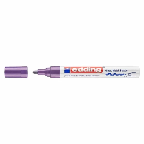 Edding 750 Tam Örtücü Boya Markörü Mor ürün görseli 1