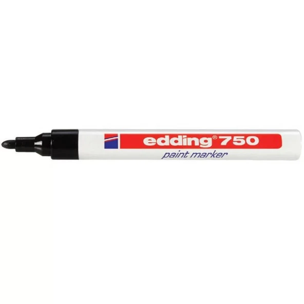 Edding 750 Tam Örtücü Boya Markörü Siyah ürün görseli 1