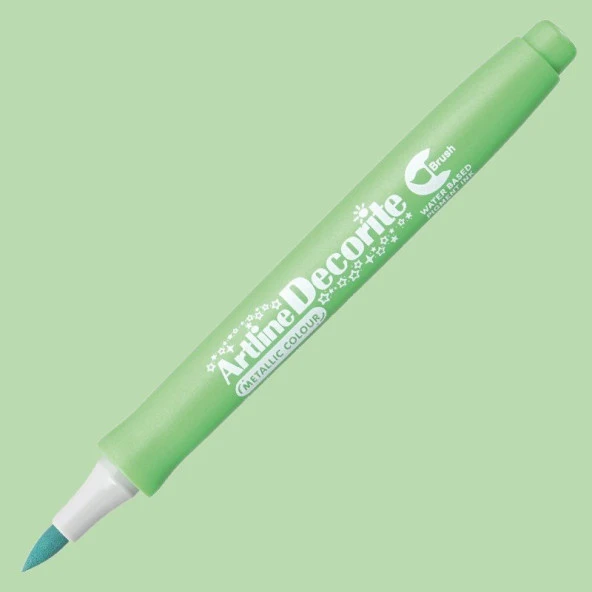 Artline Decorite Brush Marker Metalik Green ürün görseli 1