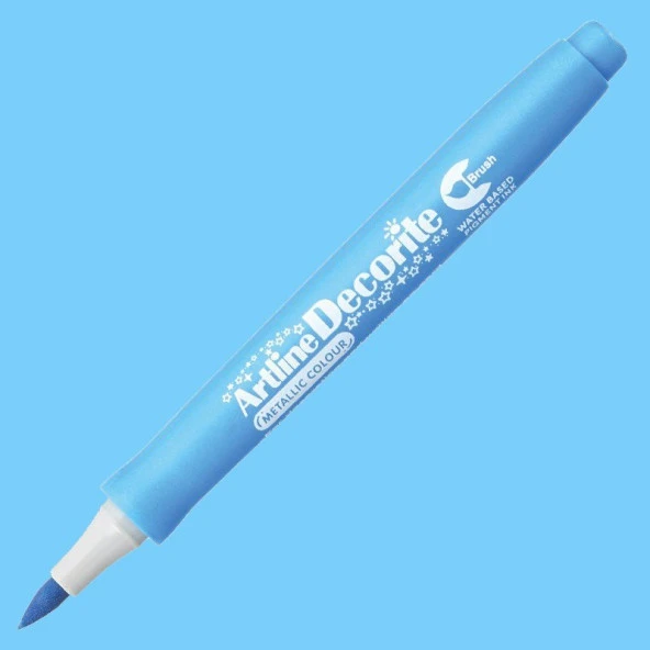 Artline Decorite Brush Marker Metalik Blue ürün görseli 1