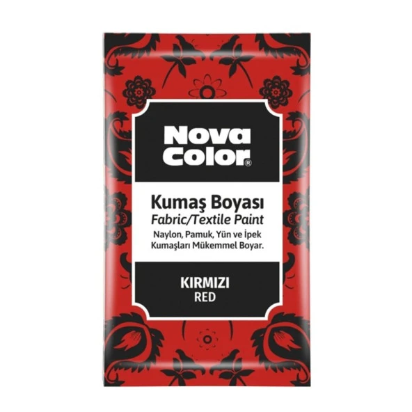 Nova Color Toz Kumaş Boyası 12g Kırmızı ürün görseli 1