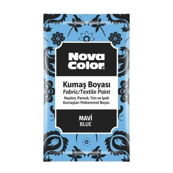Nova Color Toz Kumaş Boyası 12g Mavi ürün görseli 1