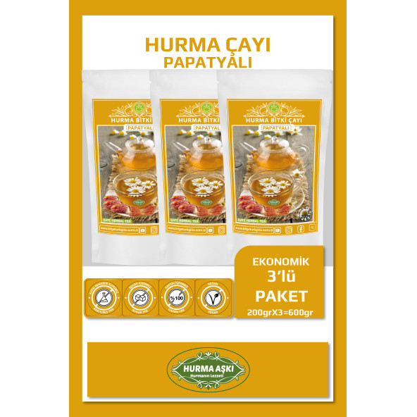 Hurma Aşkı Hurma Çayı Papatyalı 3X200 Gr ürün görseli 1