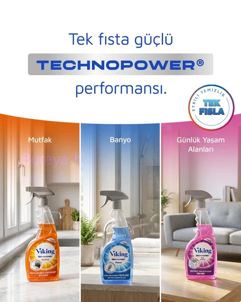 Viking TECHNOPOWER Banyo Sprey 750 ml 4