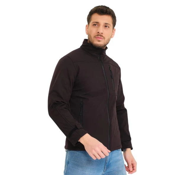Şensel, Softshell Mont, Siyah -91E650- Su İtici, Outdoor ürün görseli 1