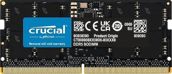 CRUCIAL 16GB 4800MHz DDR5 CRUSO4800/16 NOTEBOOK RAM ürün görseli 1