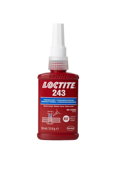 Loctite 243 50ml Orta Kuvvet Cıvata Sabitleyici ürün görseli 1