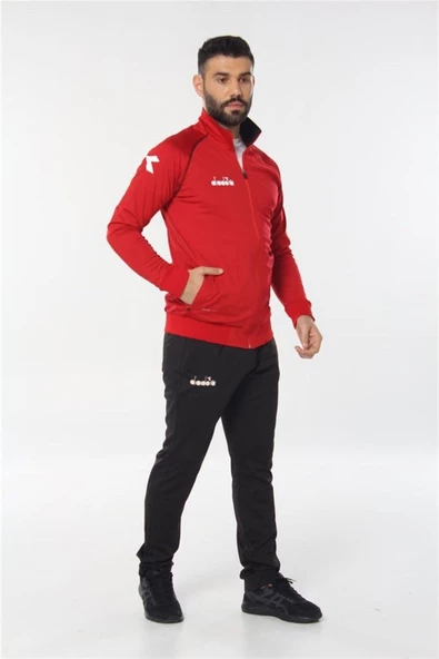 Diadora Mundial - Erkek Kırmızı Likralı Eşofman Takımı - MundialKamp ürün görseli 1