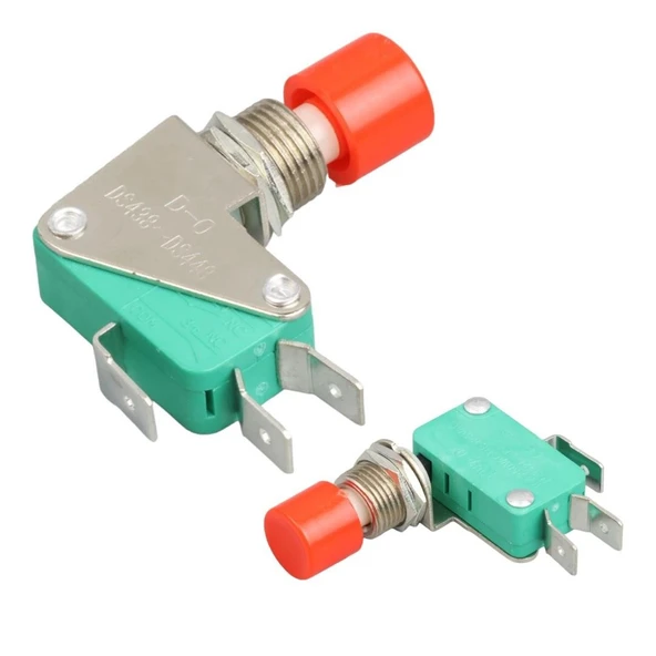 MİCRO SWİTCH DS-438 KIRMIZI BUTONLU Ø12MM (IC-176E) ürün görseli 1