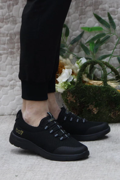 Fort B85 Siyah Rahat Esnek Sneaker Erkek Spor Ayakkabı ürün görseli 1