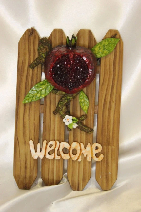 Welcome Narlı Kapı Süsü Hoşgeldiniz Kırık Nar - Resim 3