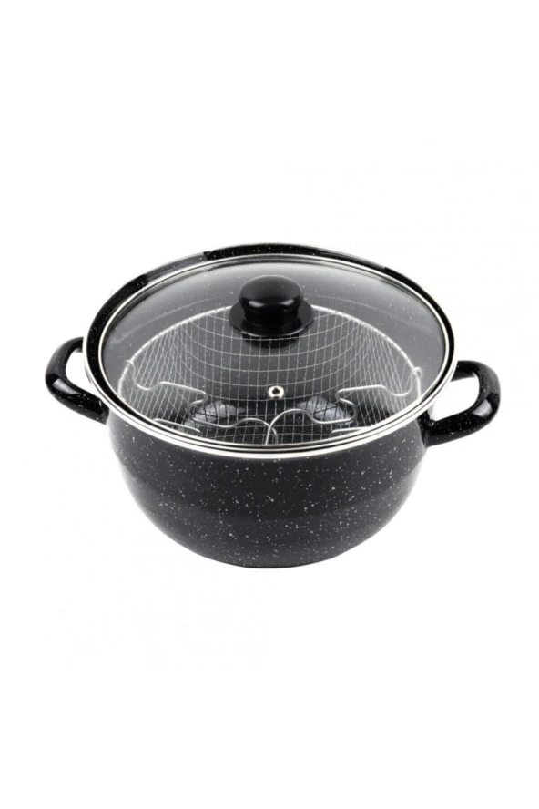 ALEV24cm Emaye Kızartma Tenceresi - Resim 2