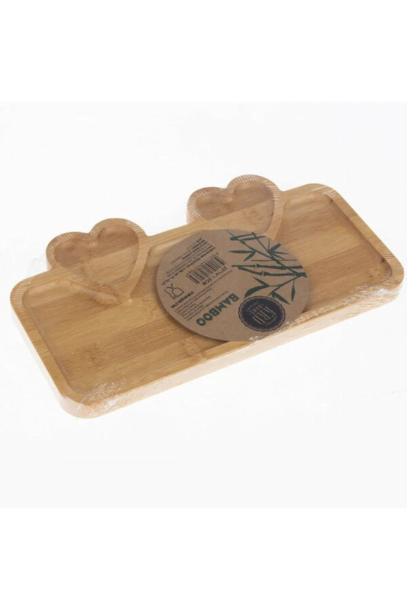 KRD HomeSunumluk Bambu 3 Bölmeli 25x14x1.5 Cm Krd-2706 ürün görseli 1