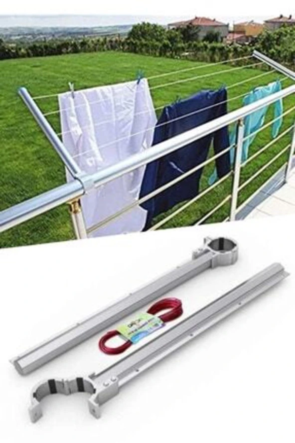 Metal Balkon Çamaşır Kurutma Askısı Pamir Satış ürün görseli 1