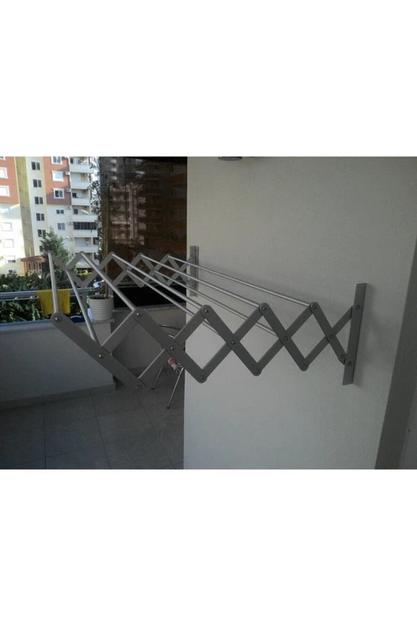 PAMİR AVM  Çamaşır Kurutma Askısı 100 Cm 9 Askılı 9 Metre Askı Alanı ürün görseli 1
