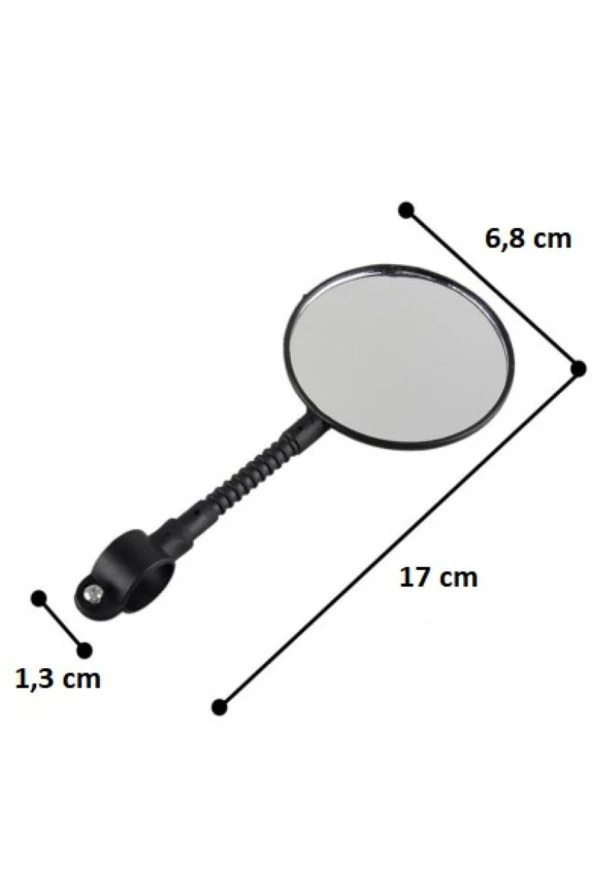 PamirAVM Bisiklet Dikiz Aynası - Resim 2