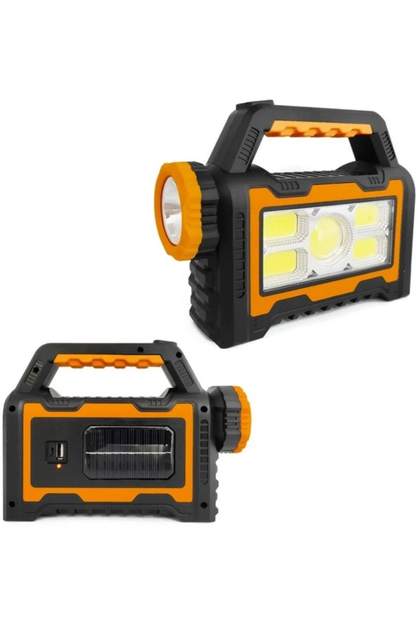 PAMİRAVMSolar Kamp Lambası Acil Durum Işığı Şarjlı 1led+55 Cob Led Hs-8031-b ürün görseli 1