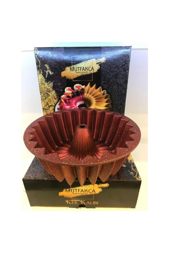 MUTFAKÇADöküm Granit Kek Kalıbı 26 cm Kırmızı ürün görseli 1