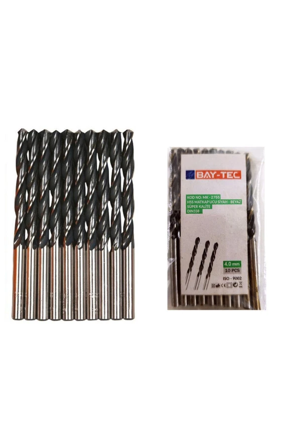 BaytecMatkap Ucu (10 ADET) Hss 4mm Siyah-Beyaz MU0940 PamirAVM ürün görseli 1