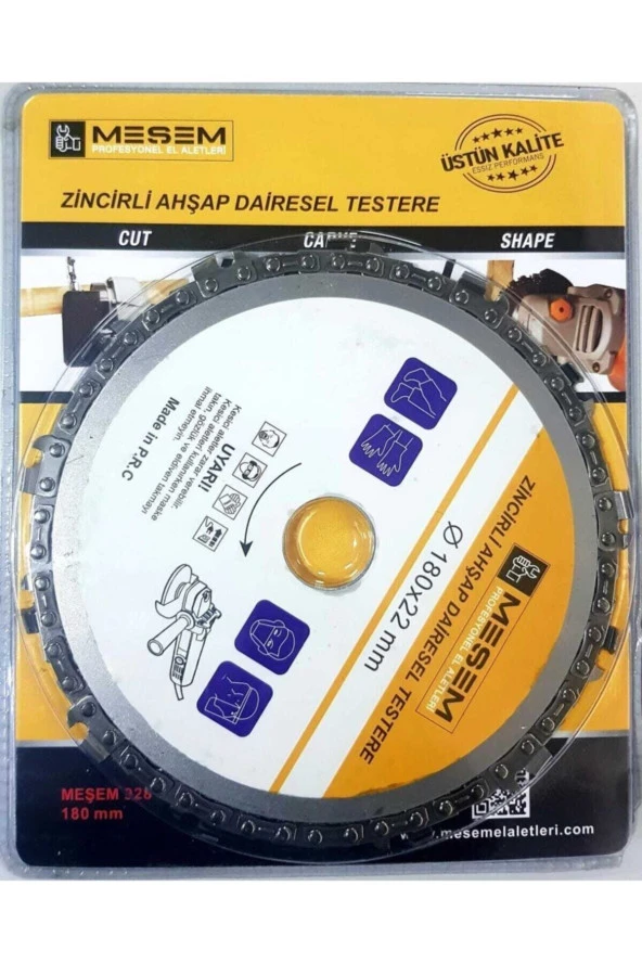Mesem ToolsZincirli Ahşap Dairesel Testere 180x22mm ürün görseli 1