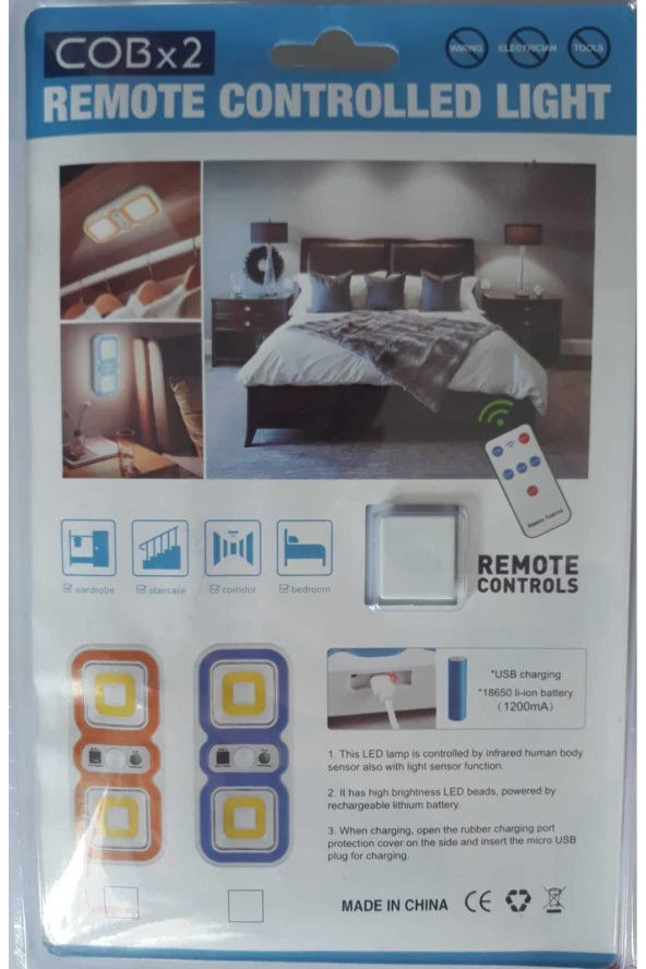 PAMİRAVMRemote Controlled Lıght Cob *2 Kızılötesi Led - Resim 2