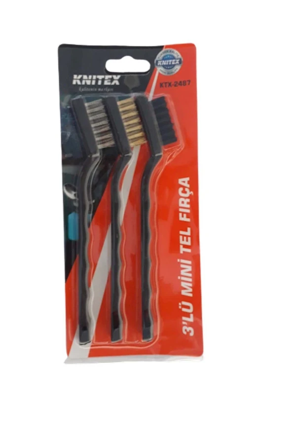 DİMAHOMEKnıtex Ktx-2487 3 Lü Mini Tel Fırça ürün görseli 1