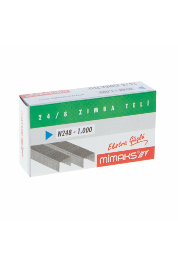 MimaksZımba Teli Nikel N248 1000 Li 24/8 (paket 10 Adet) ürün görseli 1