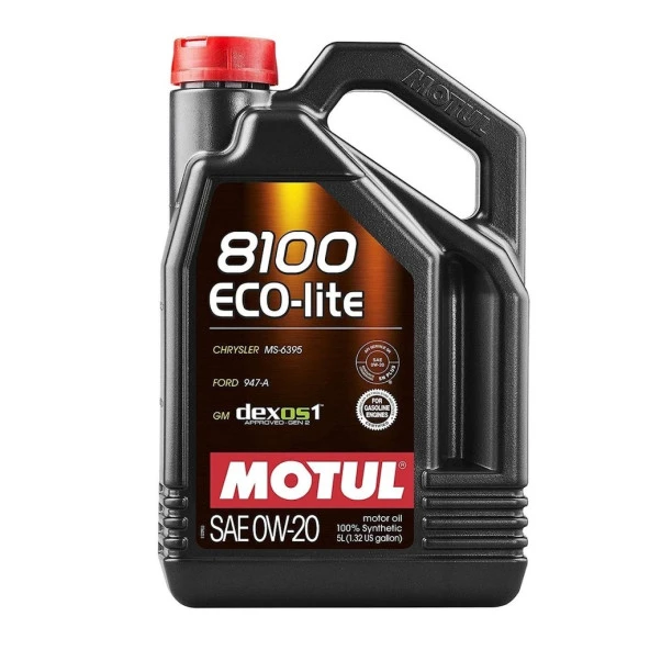 Motul 8100 Eco-Lite 0W-20 DEXOS1 Gen 2 Motor Yağı 4 L ürün görseli 1