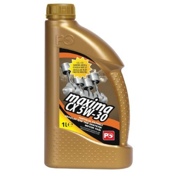 Petrol Ofisi Maxima CX 5W-30 Tam Sentetik Motor Yağı 1 L ürün görseli 1