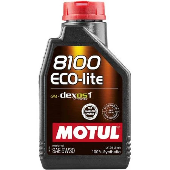 Motul 8100 Eco-Lite 5W-30 Sentetik Motor Yağı 1 L ürün görseli 1
