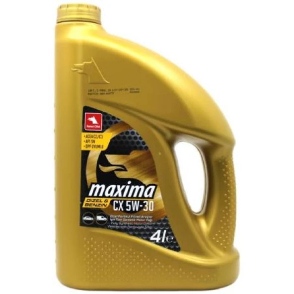 Petrol Ofisi Maxima CX 5W-30 DPF Partiküllü Tam Sentetik Motor Yağı 4 L ürün görseli 1