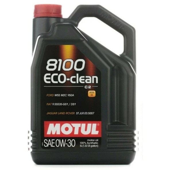Motul 8100 Eco-Clean C2 0W-30 Tam Sentetik Motor Yağı 5 L ürün görseli 1